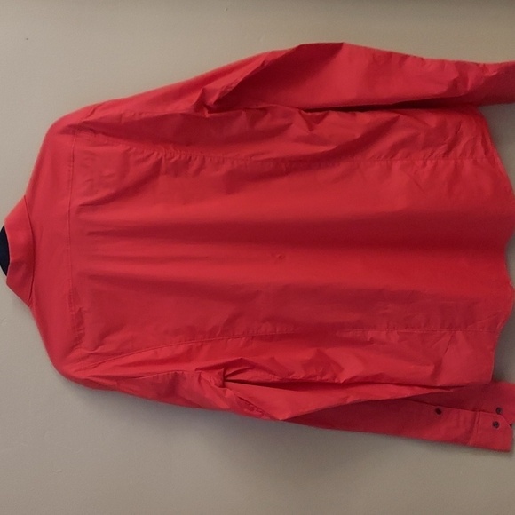 HUGO by Hugo Boss Slim Line Button Down Long Sleeve Coral Dress Shirt - Picture 9 of 12